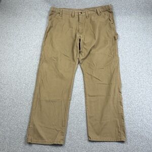 Wrangler Carpenter Style Chino Pants Mens 46x32 (44x32) Relaxed Fit Outdoor Work